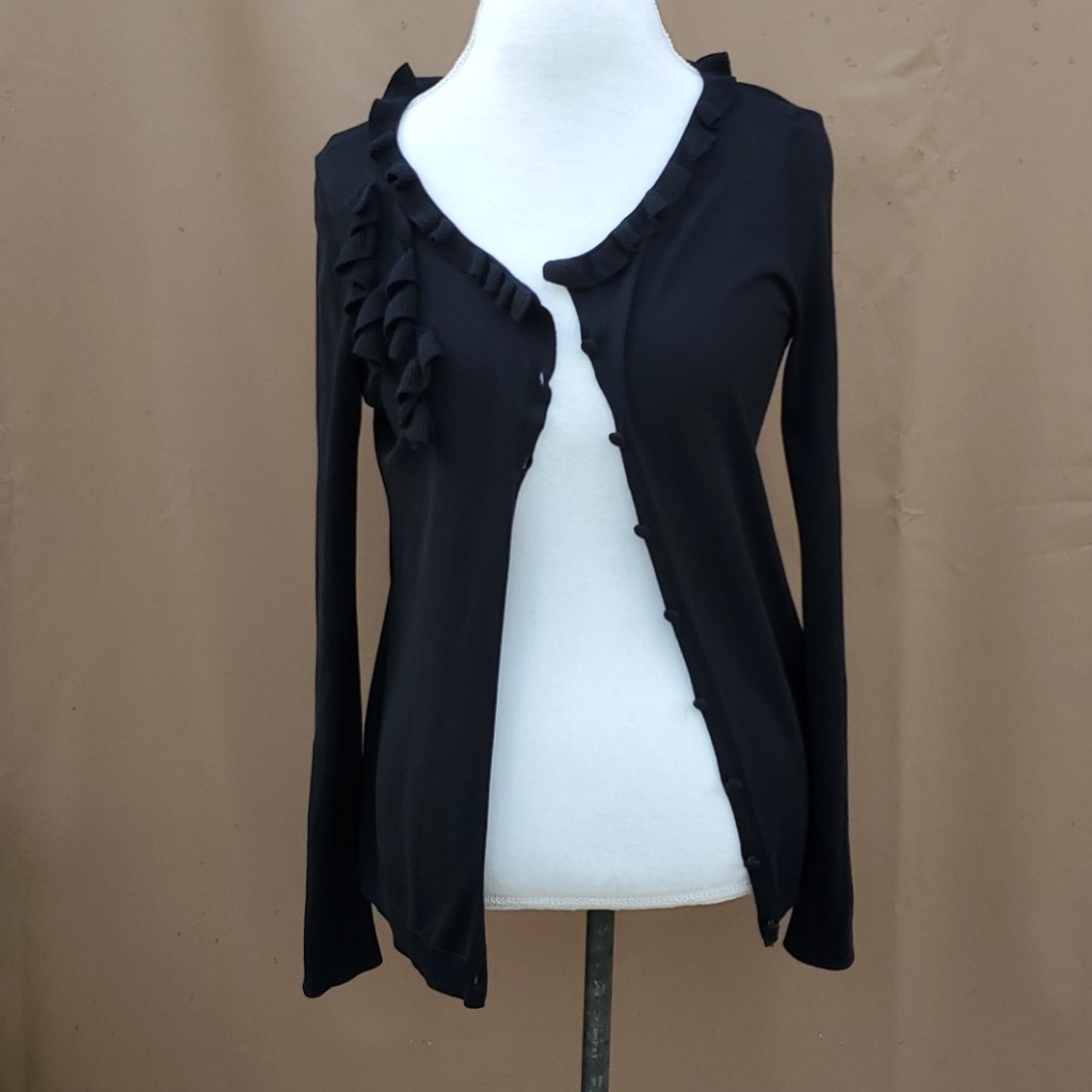 Talbots Black Cardigan Size Small